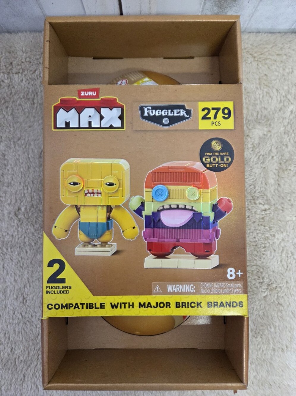 Zuru MAX Fuggler Building Toy Set 279 - Yellow & Rainbow